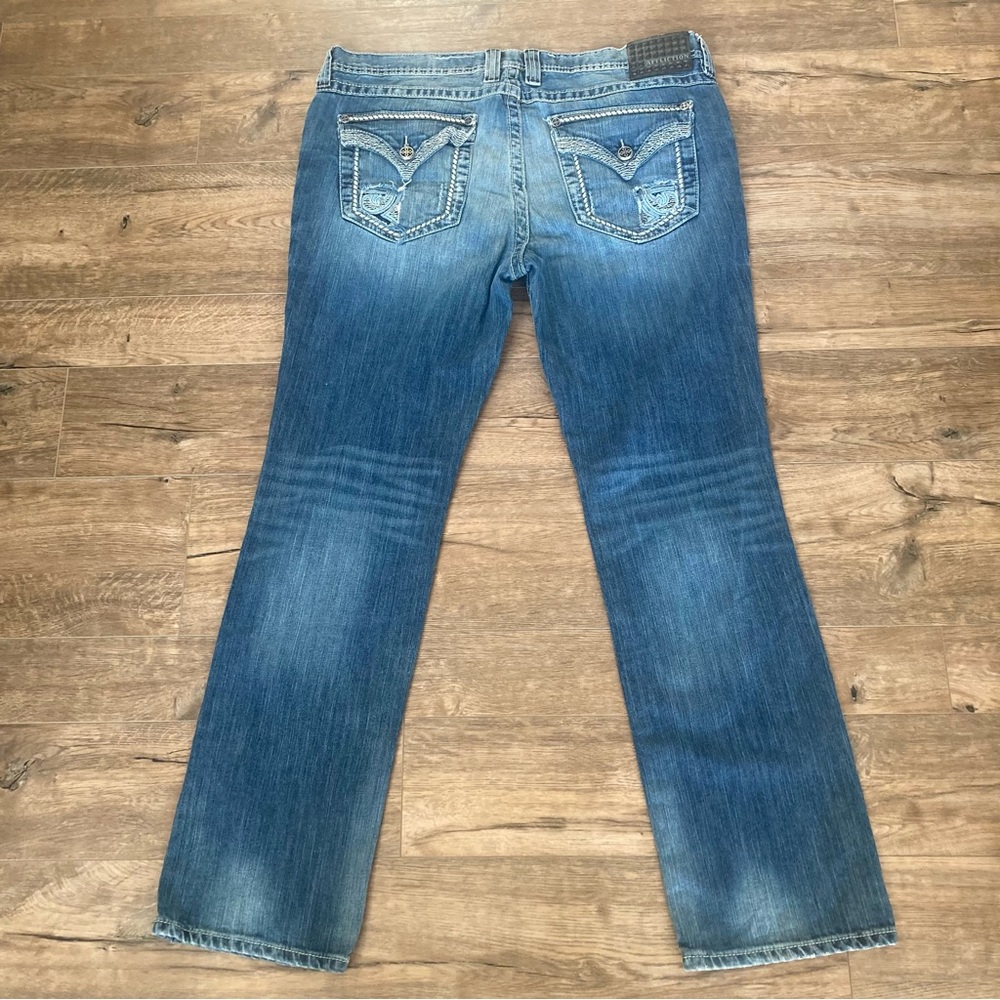 Affliction Ace Distressed Straight Leg Denim Jeans - Picture 4 of 8